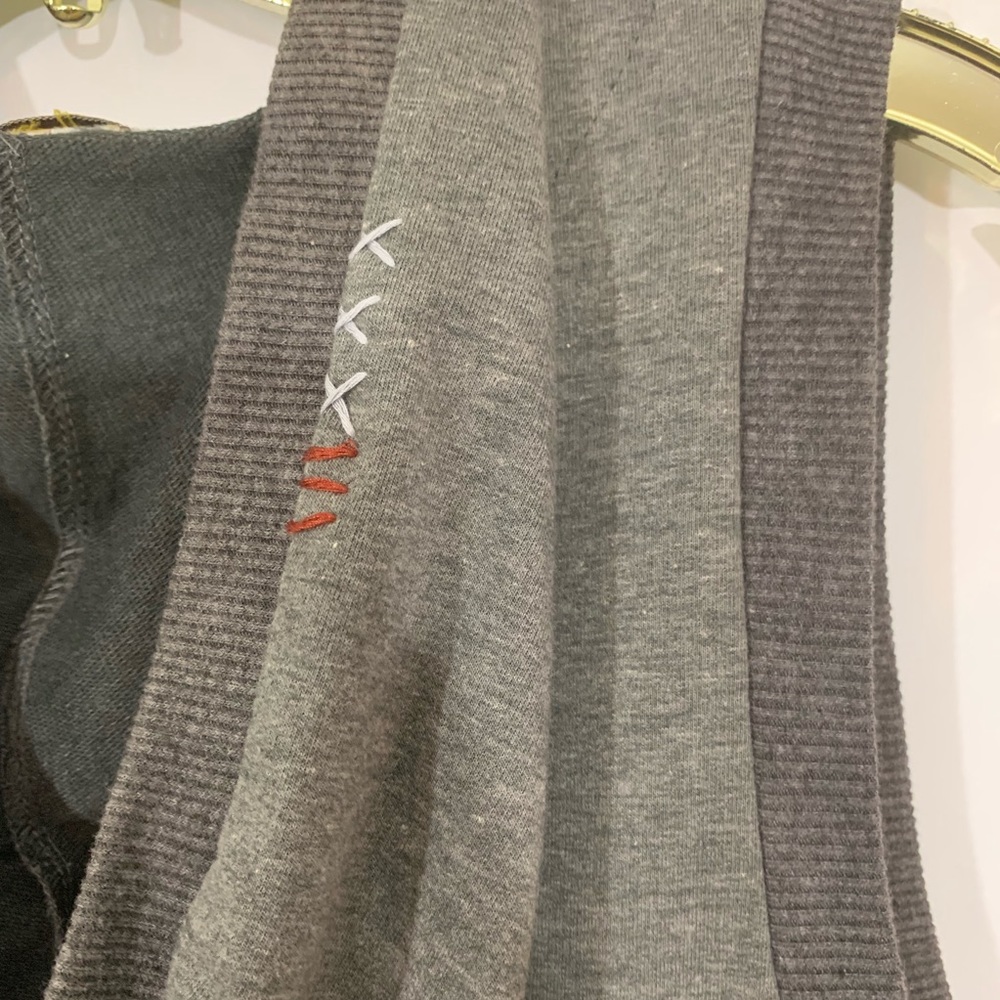 Lulumari Gray Hoodie Top Tunic Size Large - Picture 4 of 6